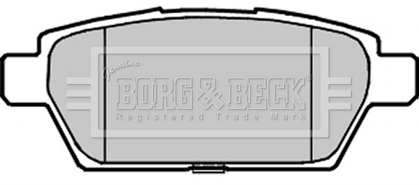 BORG & BECK stabdžių trinkelių rinkinys, diskinis stabdys BBP2239